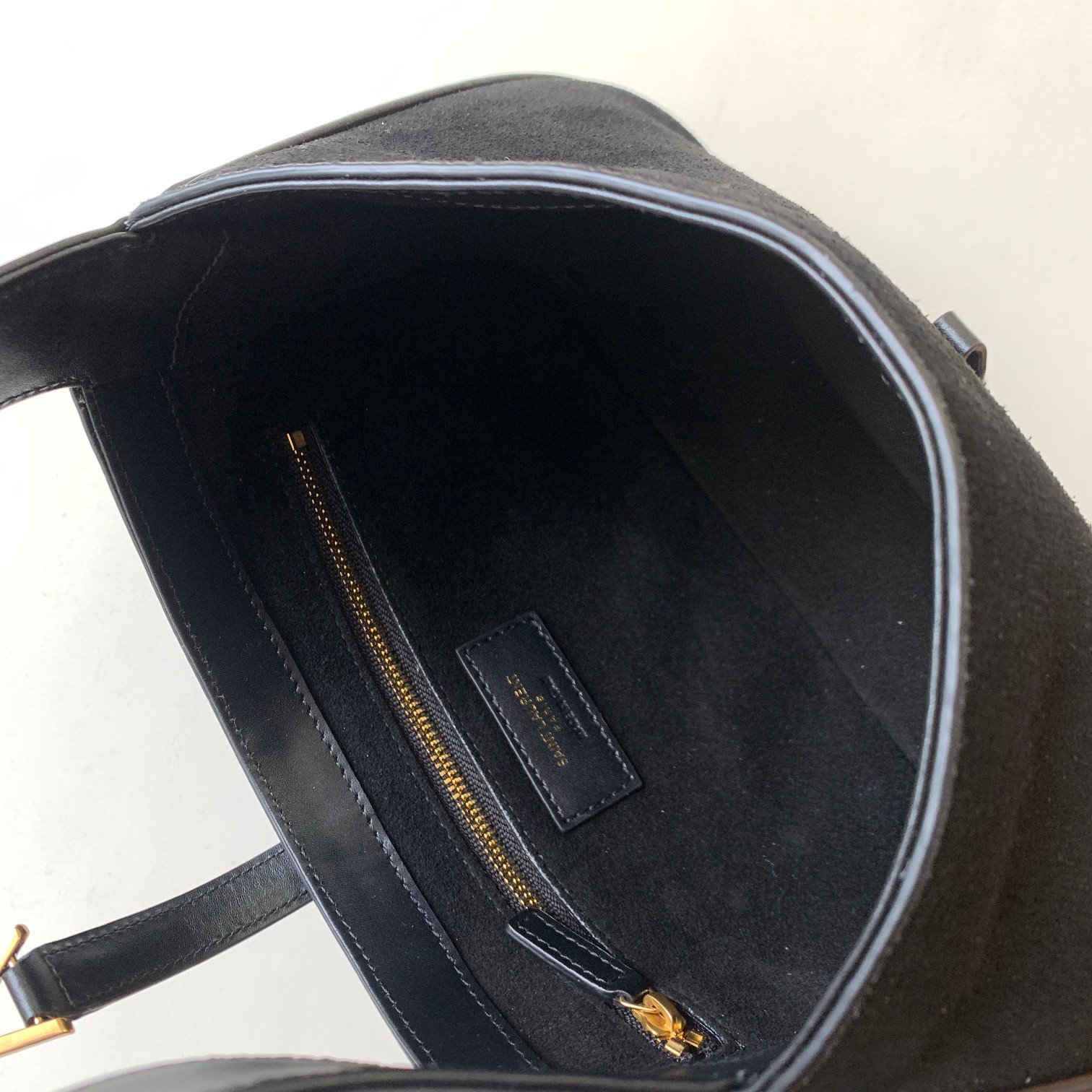 YSL聖羅蘭超A貨復刻包包 le5à7 Saint Laurent Monogram Hobo手袋 黑色絨面