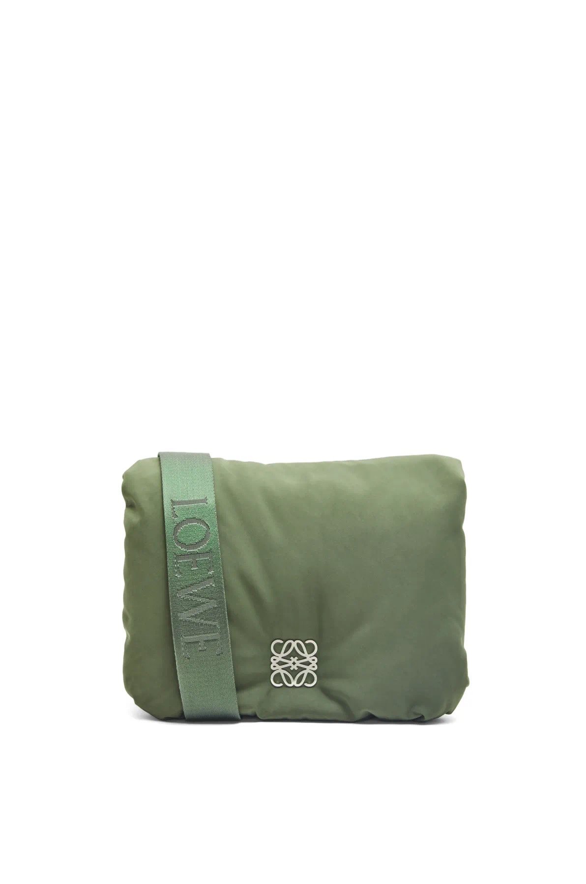 loewe羅意威頂級高仿復刻A貨包包 單肩包尼龍Puffer Goya手袋緑色