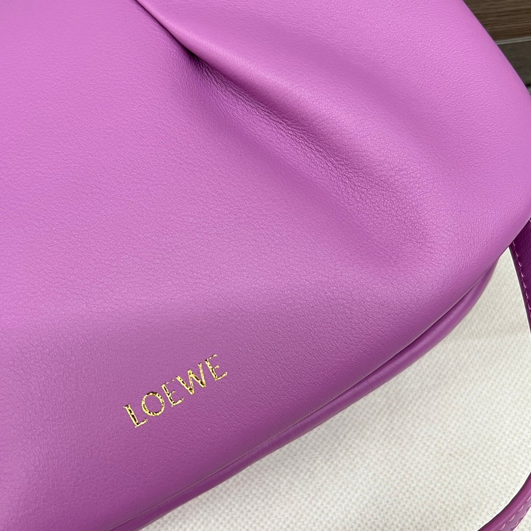 loewe羅意威精仿超A貨包包 新款 闪亮纳帕牛皮革Paseo包 巖薔薇粉