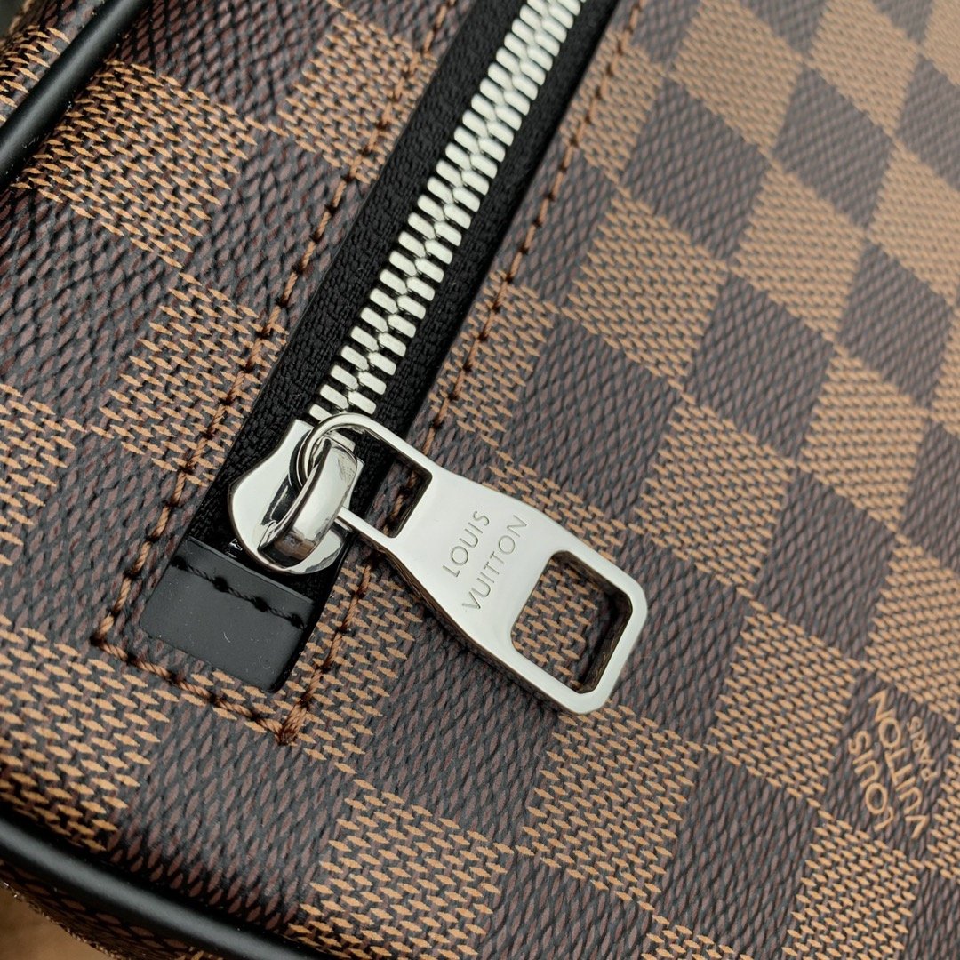 M41663咖啡格紋Pochette Kasai 一比一lv Taïga 皮革錢包手拿包