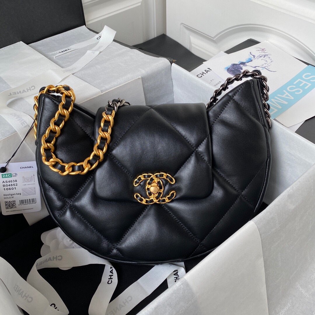 Chanel香奈兒頂級一比一羊皮材質菱格CC圖案女款腋下包單肩包