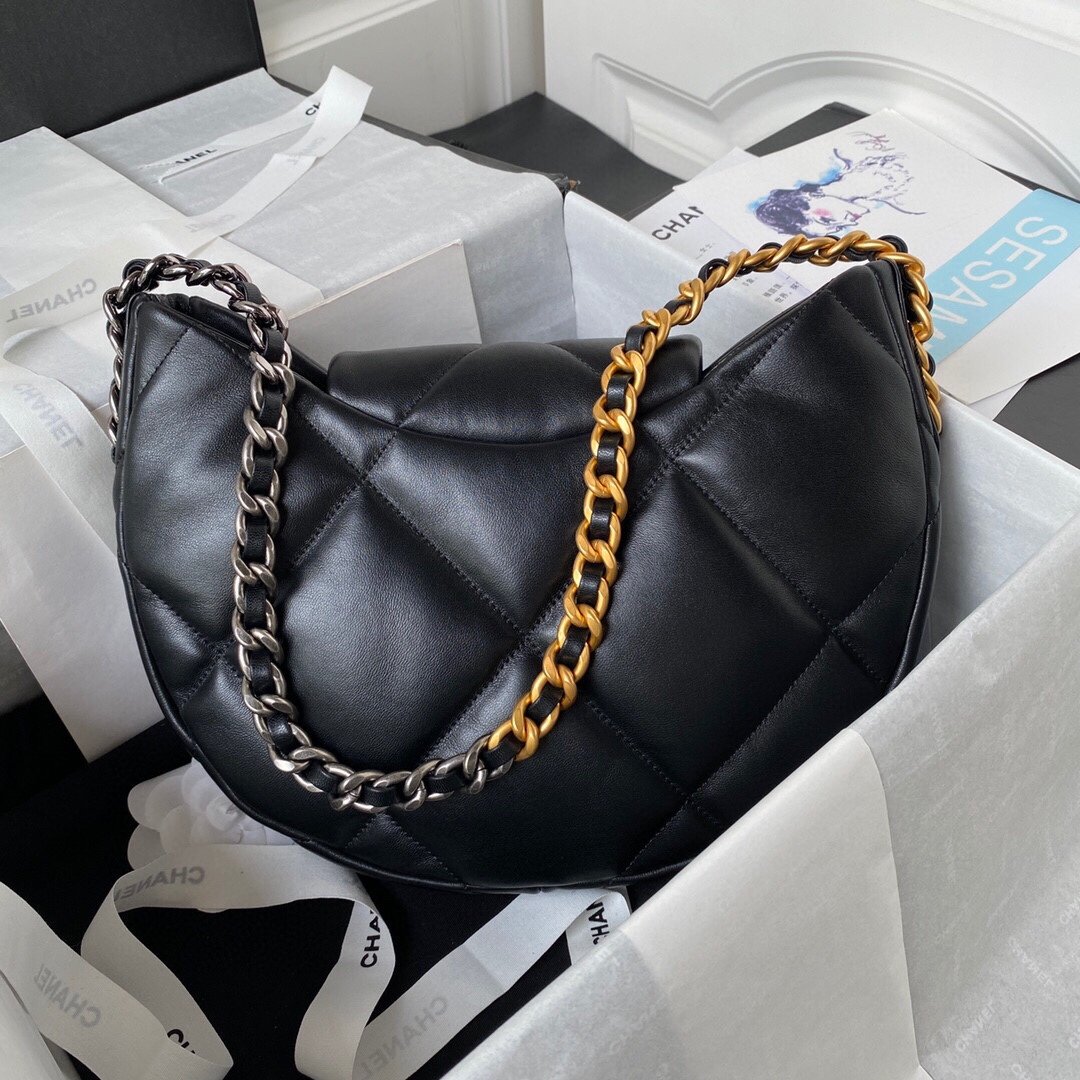 Chanel香奈兒頂級一比一羊皮材質菱格CC圖案女款腋下包單肩包