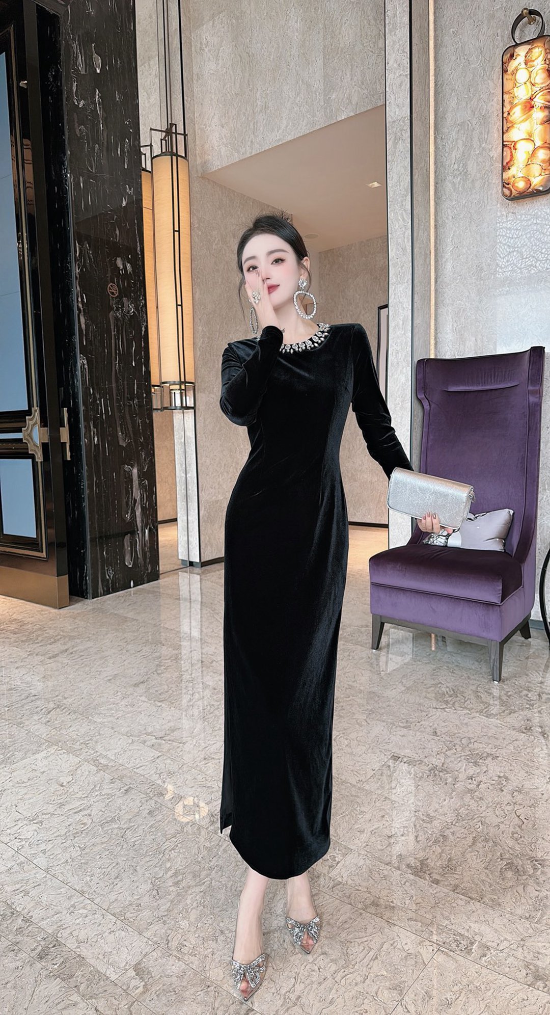Chanel頂級高仿衣服2024新款連衣裙 定制面料