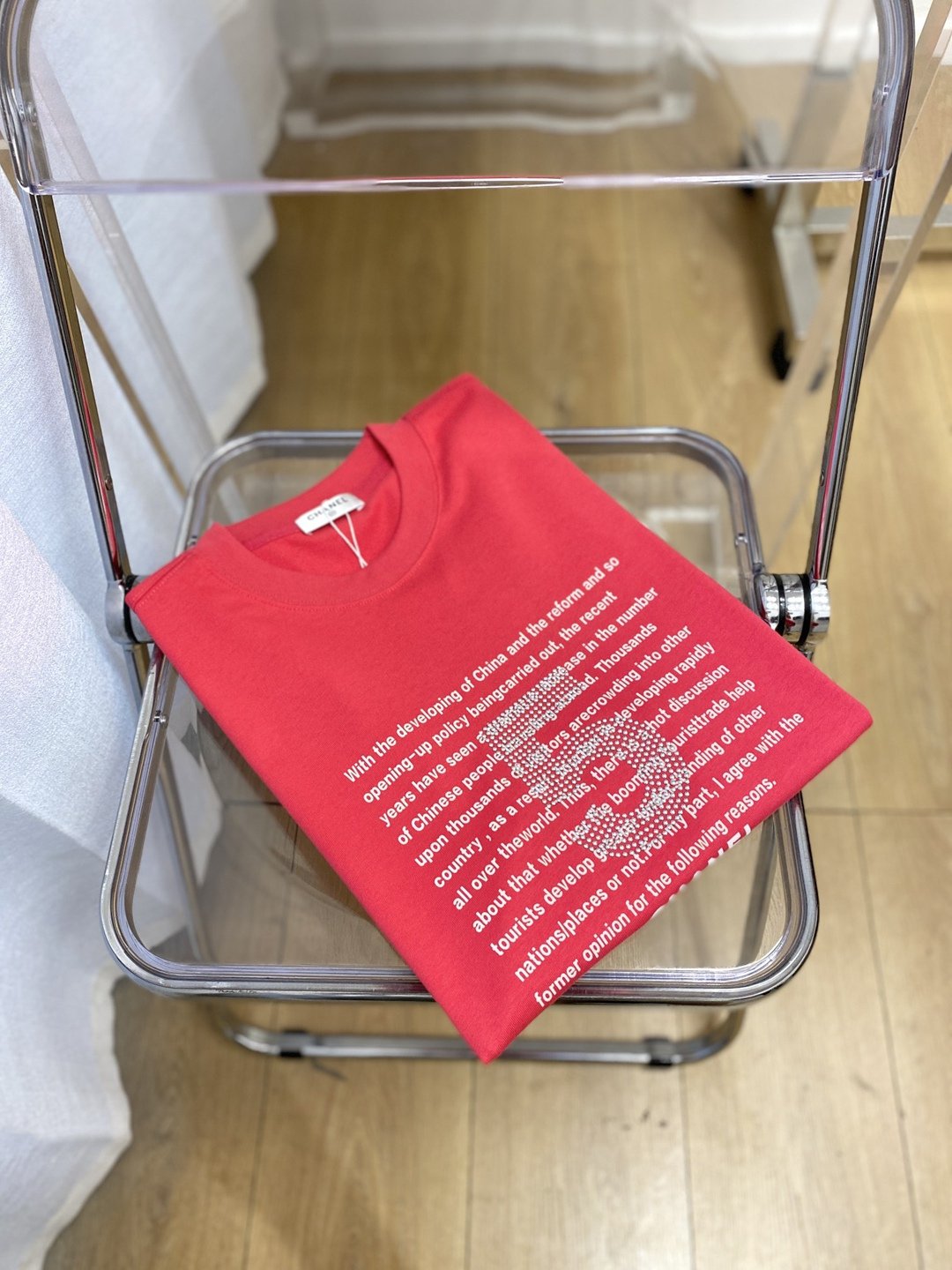 CHANEL香奈兒一比一復刻新品圓領短袖T恤 帥氣時尚