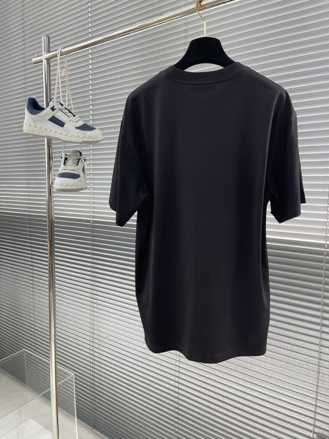 原單衣服FENDI2024春夏新品圓領短袖T恤黑色