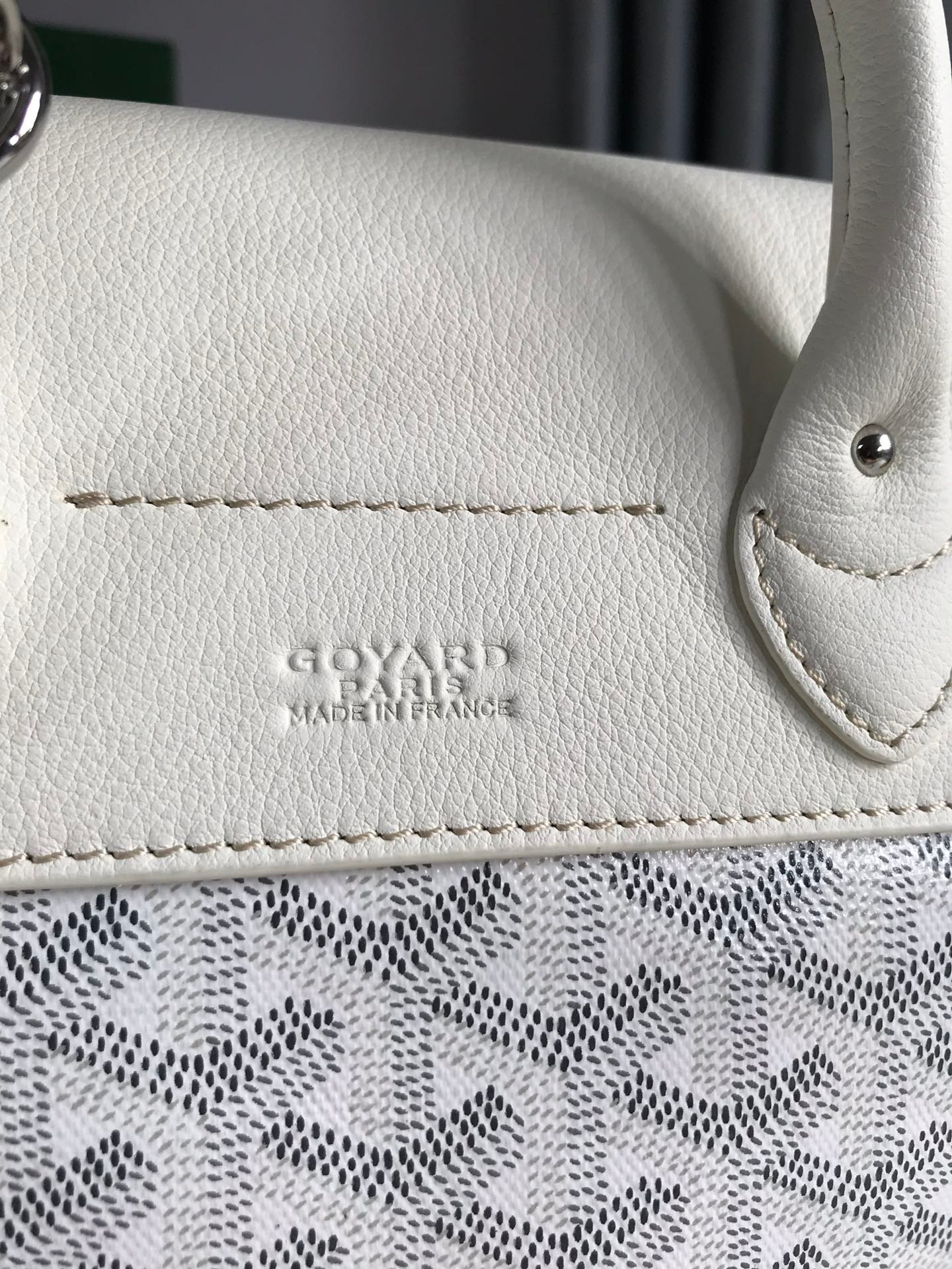 高仿奢侈品GOYARD高雅德包 Goyardine帆布 Alpin迷你雙肩包揹包 白