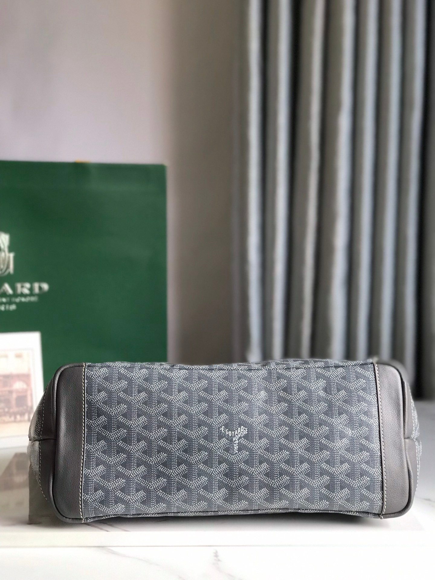 超A貨GOYARD高雅德包 ARTOIS小號包 小號拉鍊購物袋 灰色