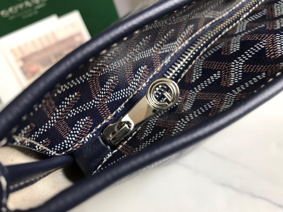 超A貨GOYARD高雅德包 ARTOIS小號包 大號拉鍊購物袋 深藍
