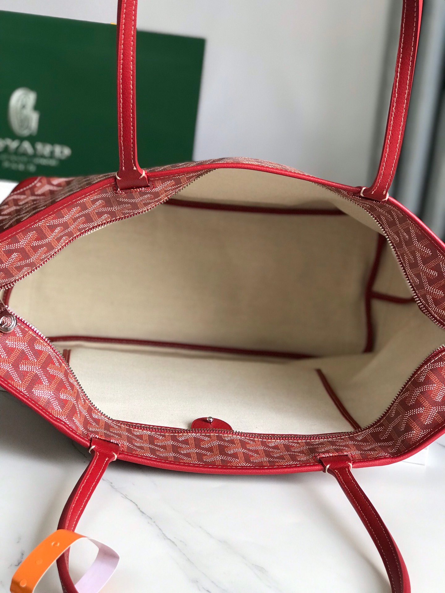 超A貨GOYARD高雅德包 ARTOIS大號包 大號拉鍊購物袋 紅
