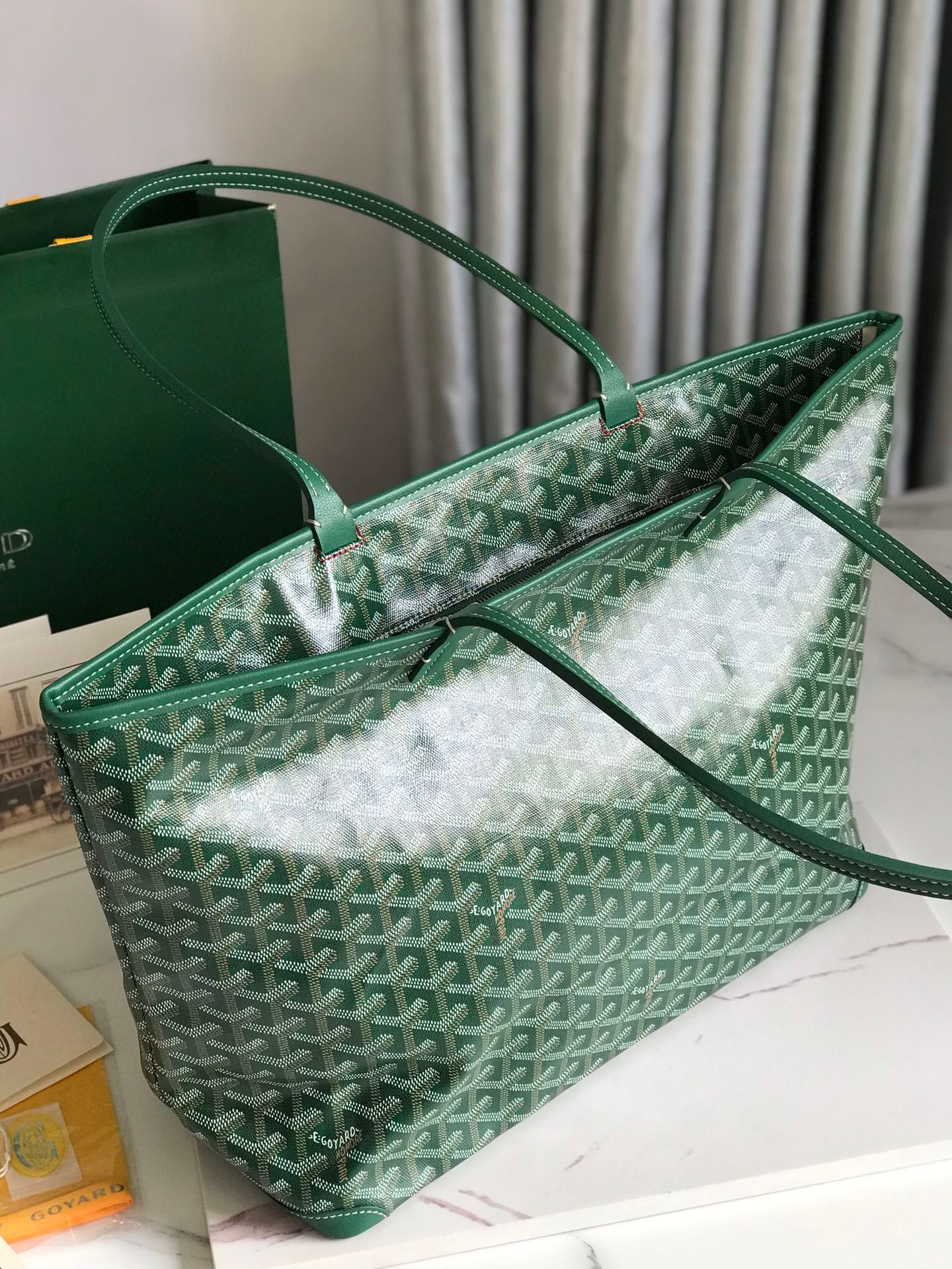 超A貨GOYARD高雅德包 ARTOIS大號包 大號拉鍊購物袋 緑