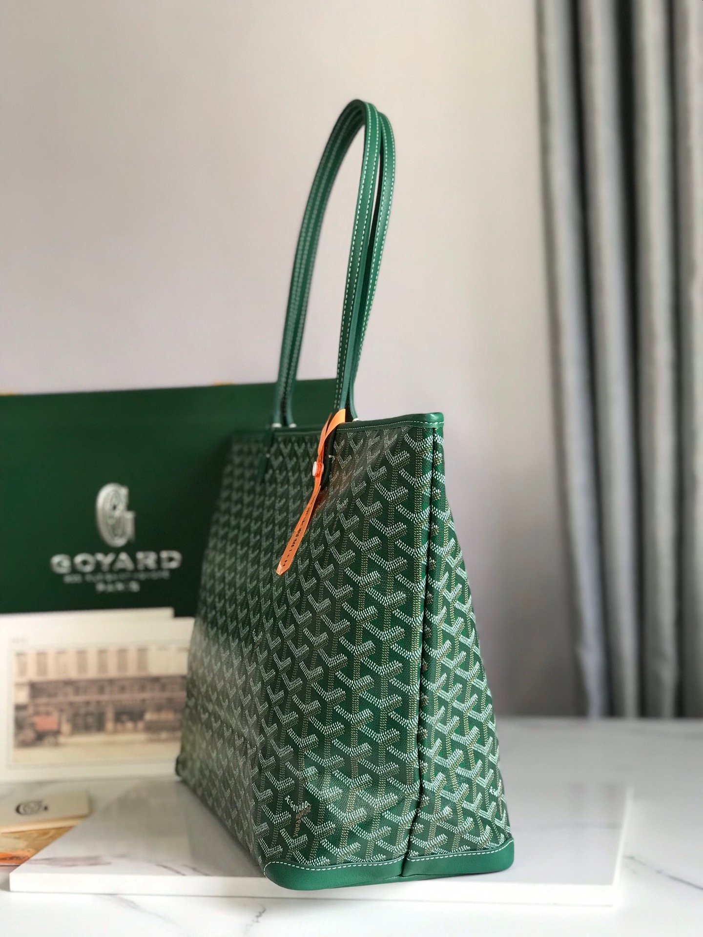 超A貨GOYARD高雅德包 ARTOIS大號包 大號拉鍊購物袋 緑