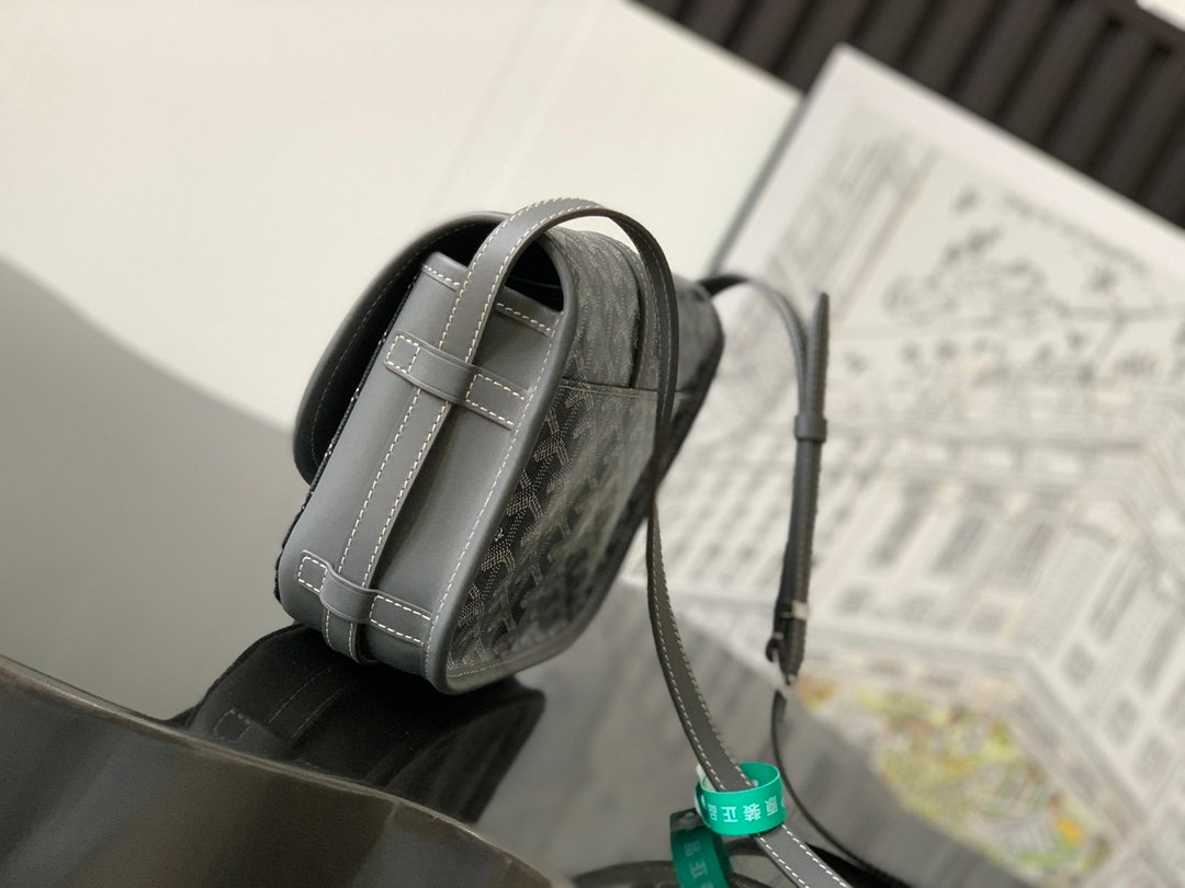 一比一複刻GOYARD高雅德包包 BELVEDERE 小號包單肩包 灰色