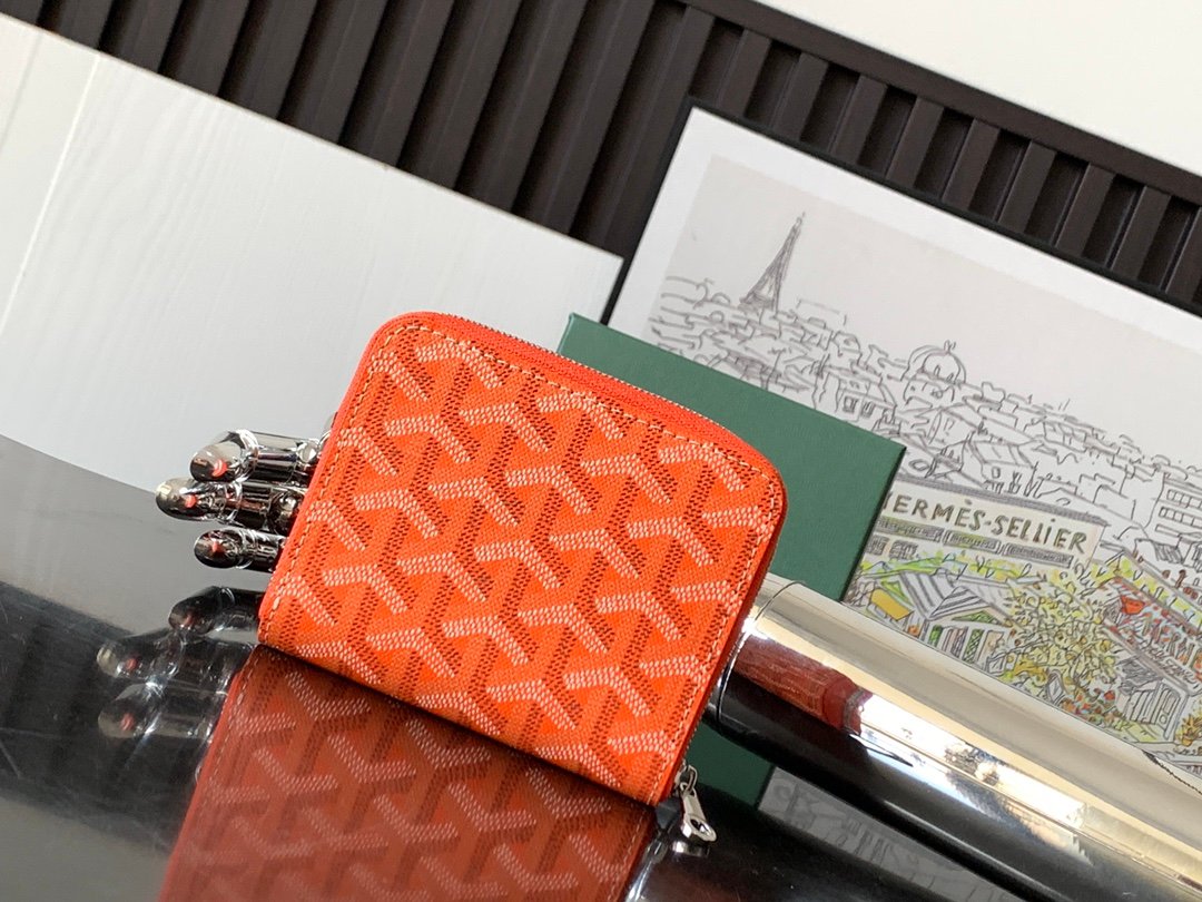 原單複刻GOYARD高雅德錢包 MATIGNON MINI 零錢包 橙色