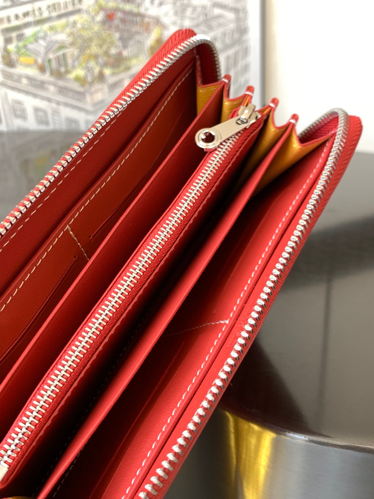原單GOYARD高雅德錢包 MATIGNON 大號零錢包 紅色