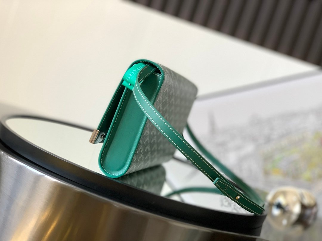 高仿GOYARD高雅德包包 Monte-Carlo 小號手拿包單肩包 緑色
