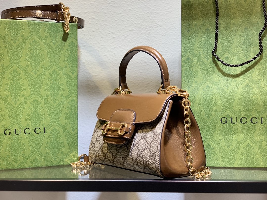 mini系列Gucci高仿包包手提包 白色