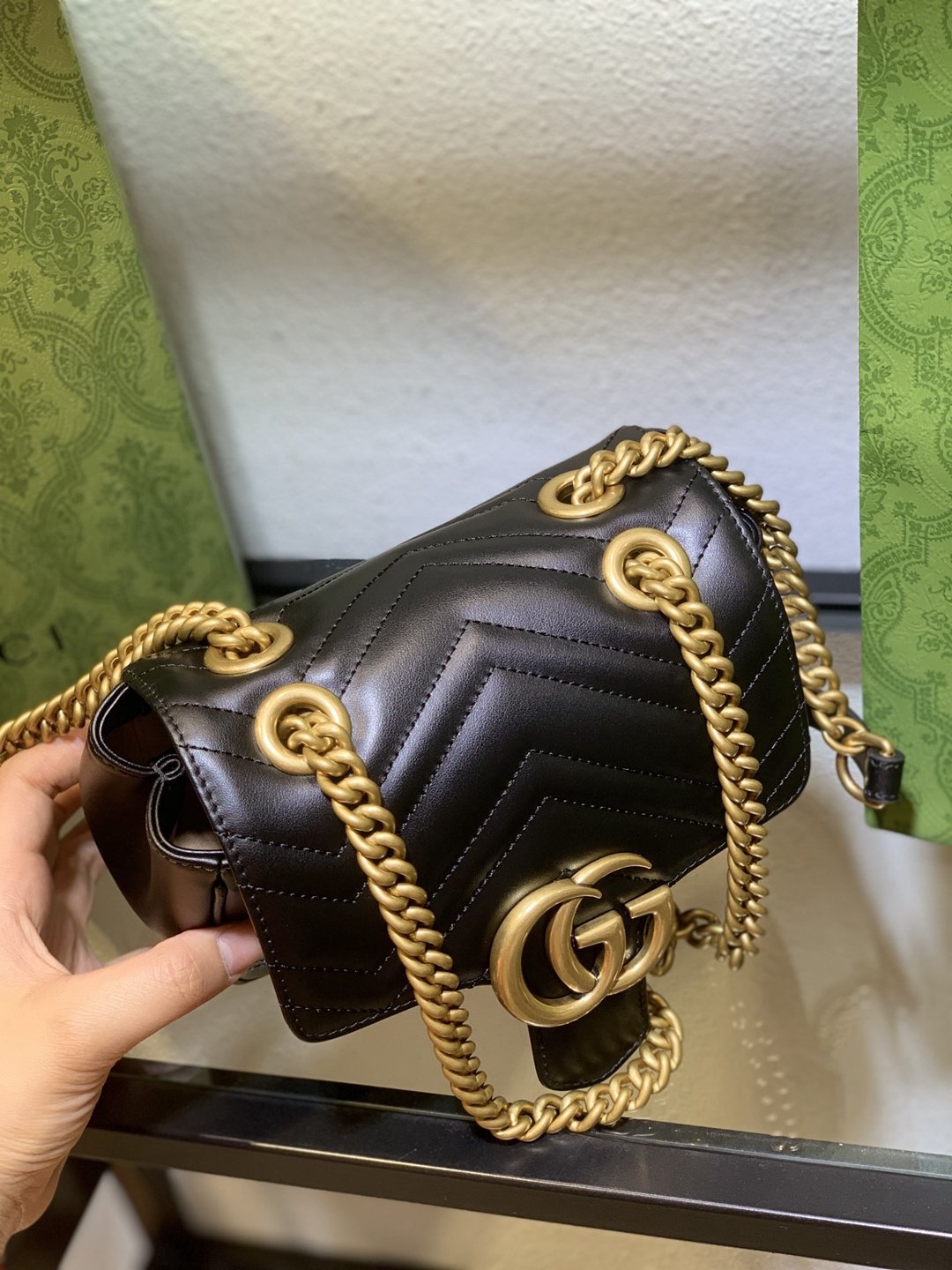 739682 Marmont新款 2024 Gucci高仿包包 單肩包 Marmont包包