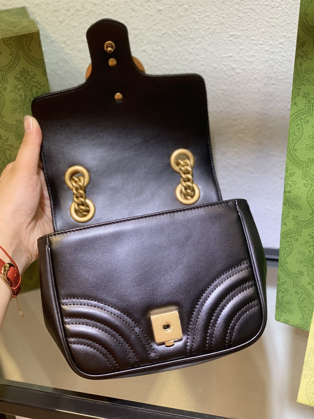 739682 Marmont新款 2024 Gucci高仿包包 單肩包 Marmont包包