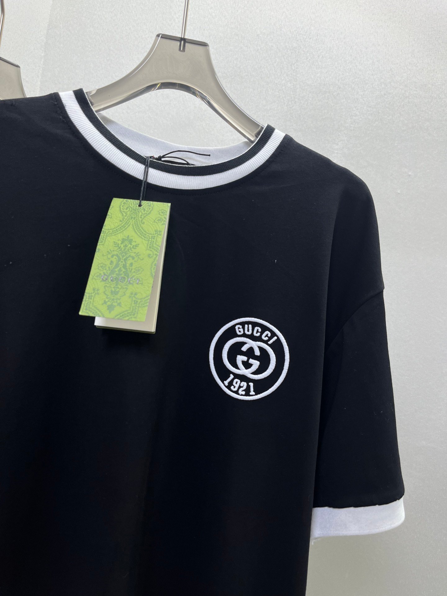 Gucci專櫃同步頂級高仿衣服情侶款短袖T恤