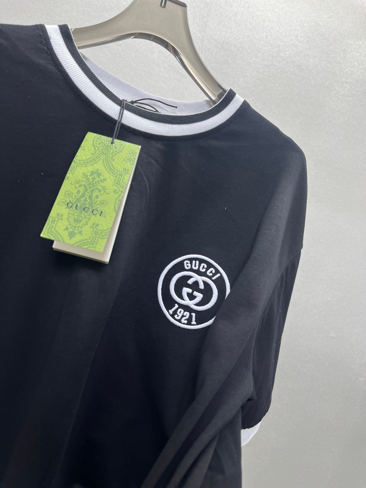 Gucci專櫃同步頂級高仿衣服情侶款短袖T恤