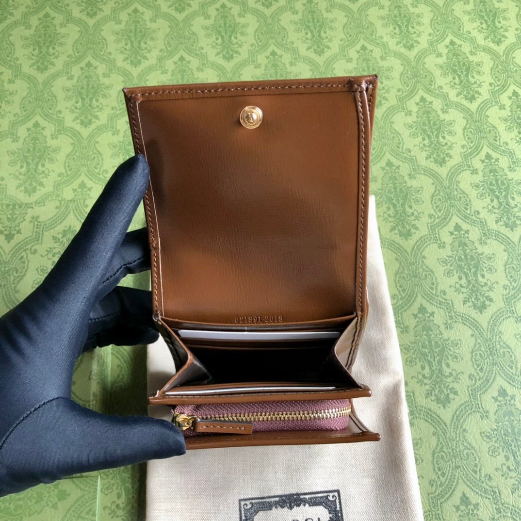 Supreme頂級帆布製作2024A貨古馳Gucci錢包零錢包 621891