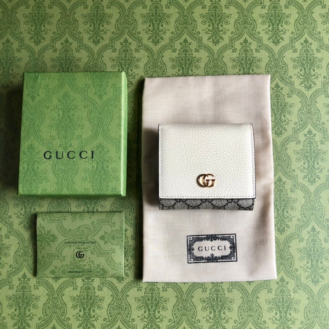 598587高仿意大利進口牛皮 Gucci 零錢包 卡片包
