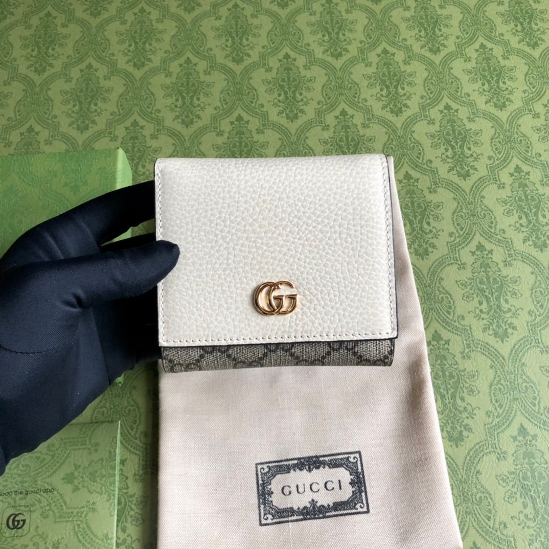 598587高仿意大利進口牛皮 Gucci 零錢包 卡片包
