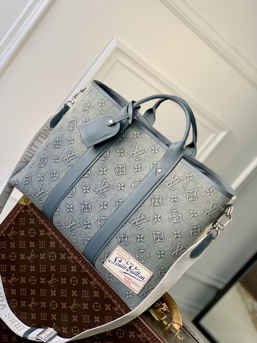 M22537Week-End Tote lv原單高仿 手提包 單肩包 2024新品