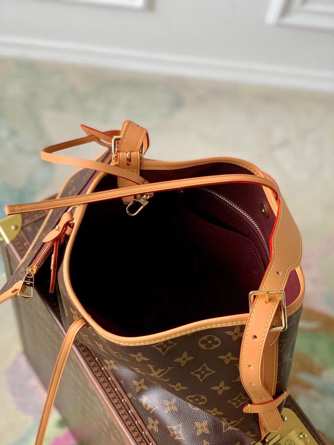 M46203 CarryAll Louis Vuitton 一比一復刻包包小號斜挎包
