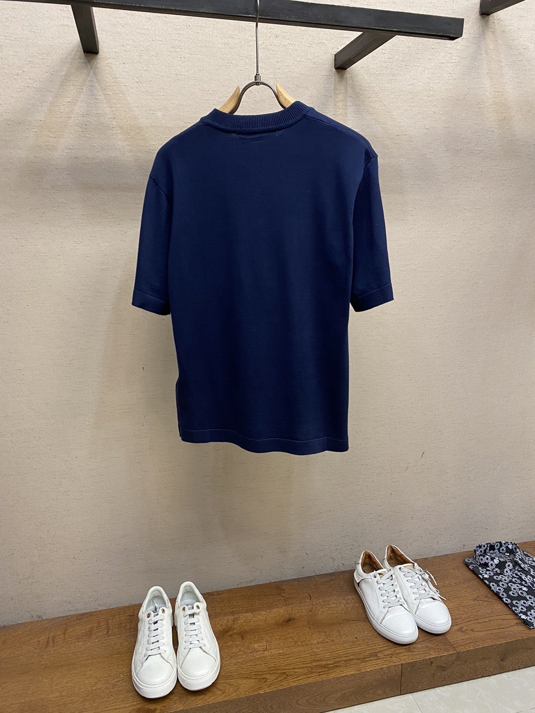 很精緻的印花 2024新品 LV 原單衣服 純棉圓領短袖T恤 白色