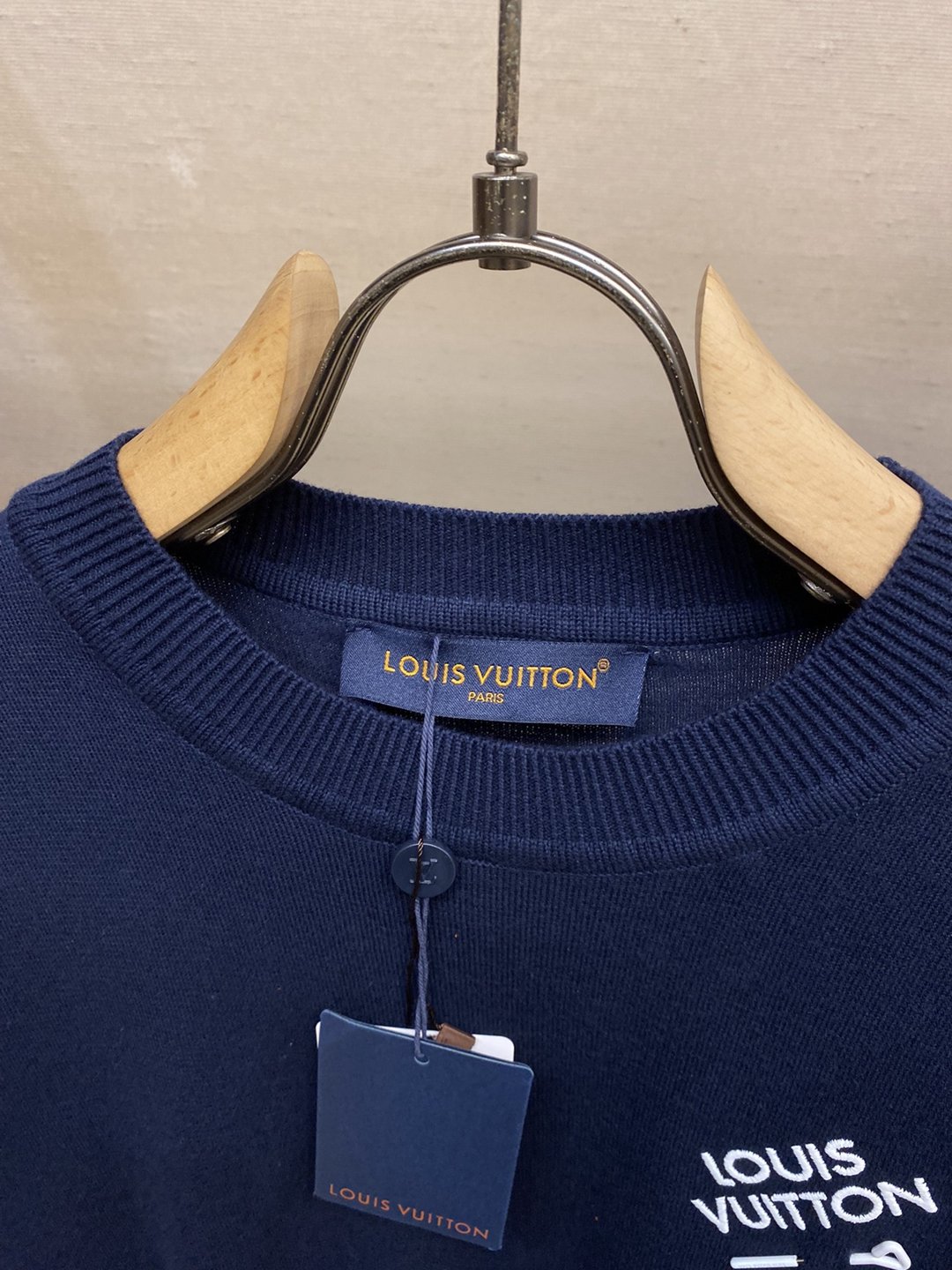 很精緻的印花 2024新品 LV 原單衣服 純棉圓領短袖T恤 白色