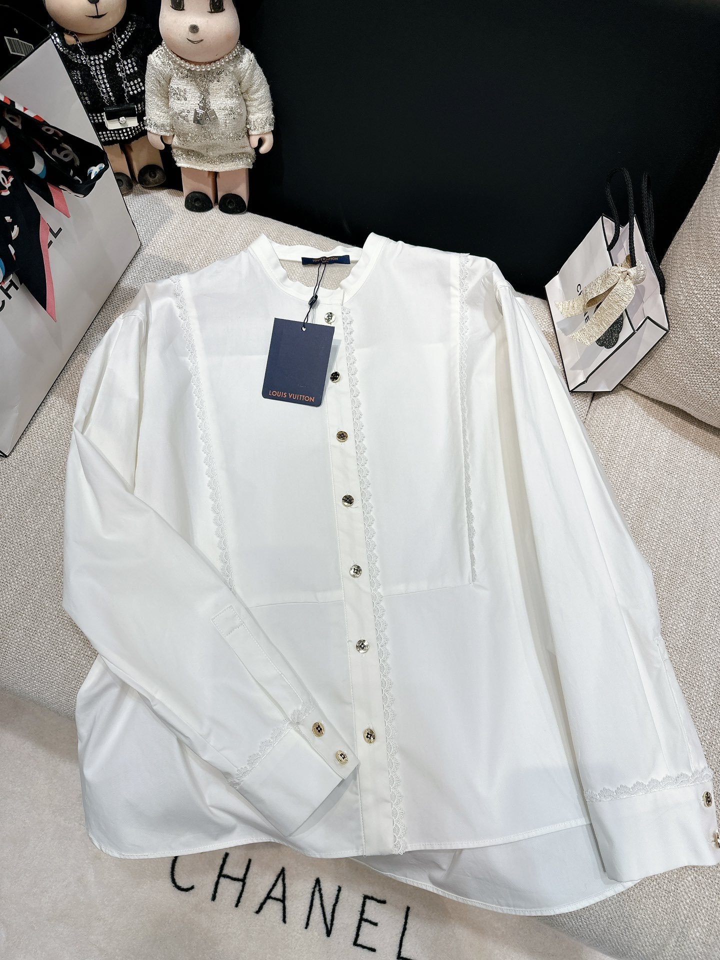 高端復刻A貨LV服裝長袖襯衣女款