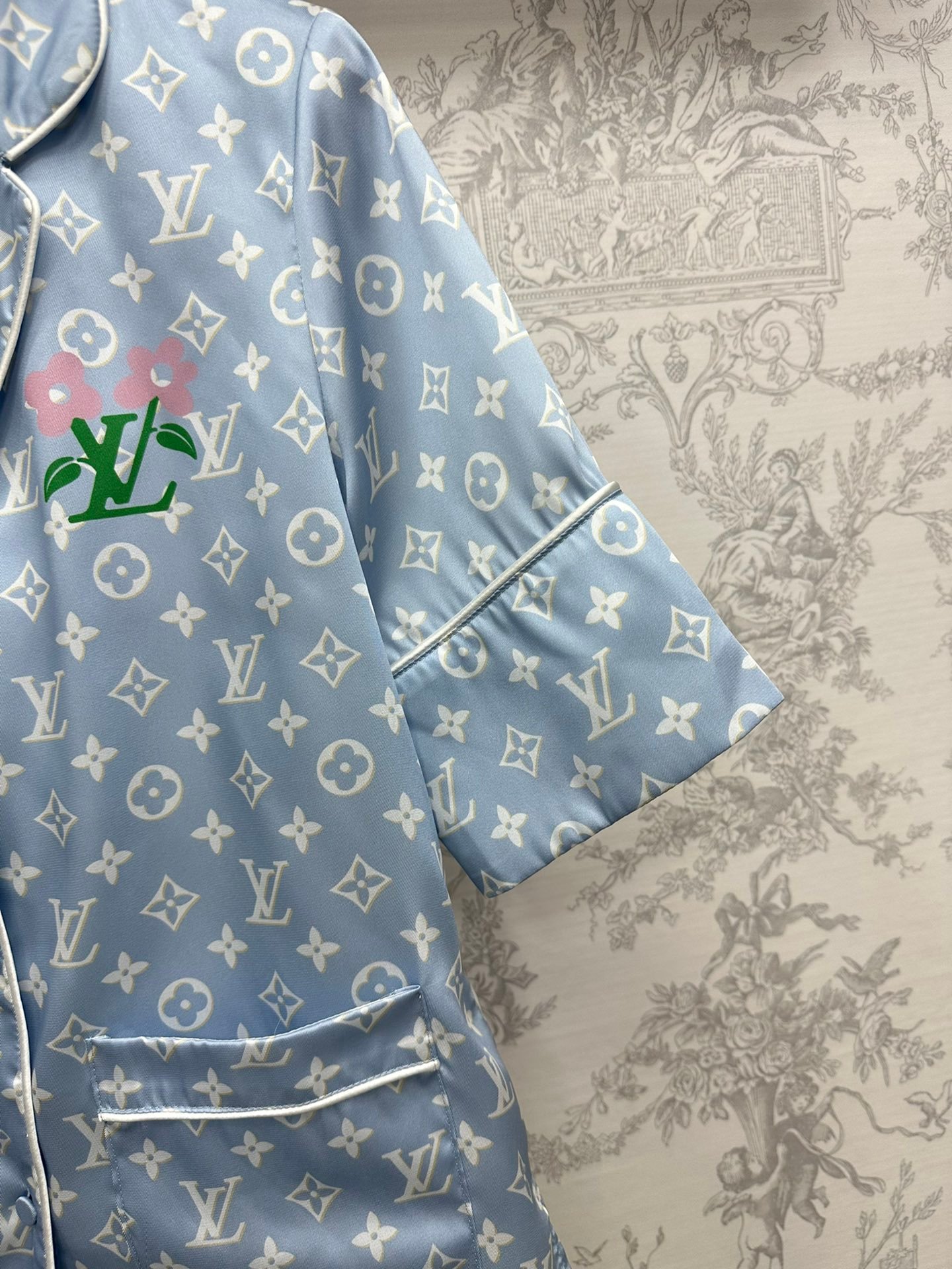 頂級高仿奢侈品LV原單睡衣套裝居家服