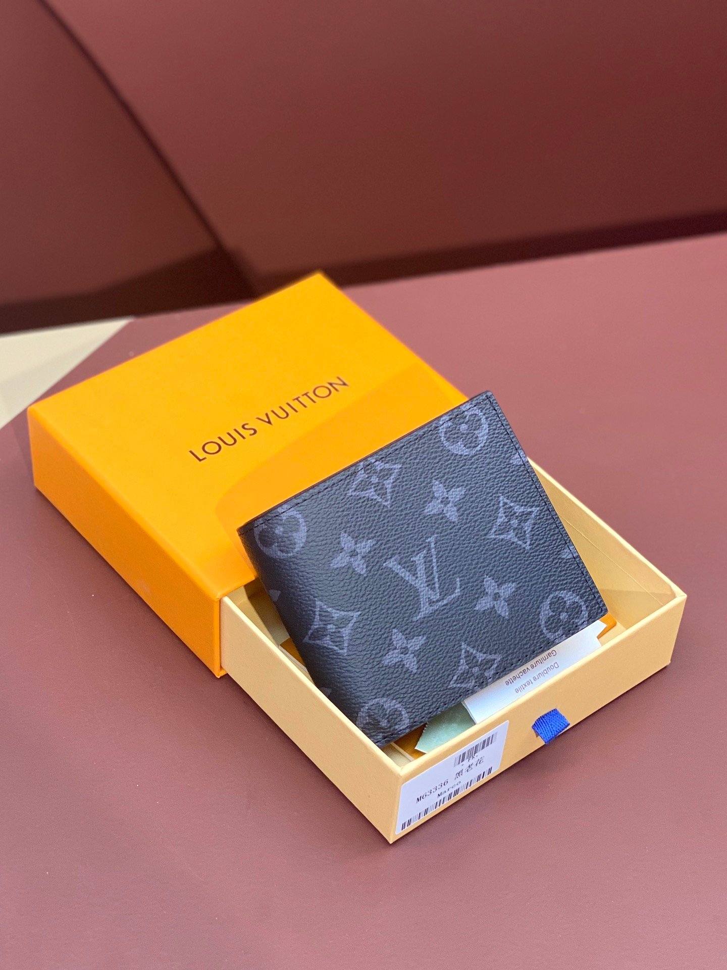 M62288 黑花 epic皮革 LVA貨錢夾