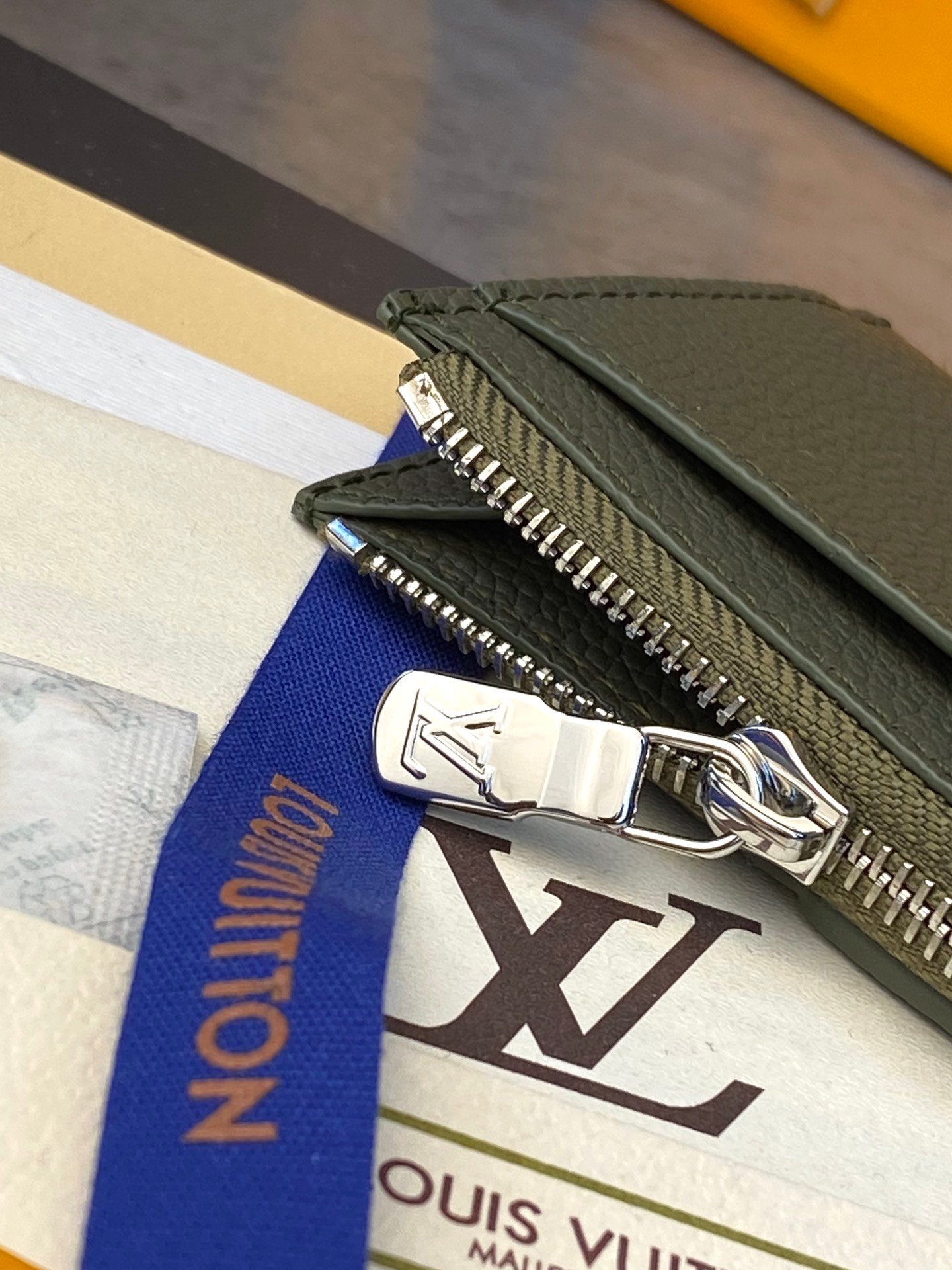 M82068 Coin卡夾 頂級高仿LV錢包綠色