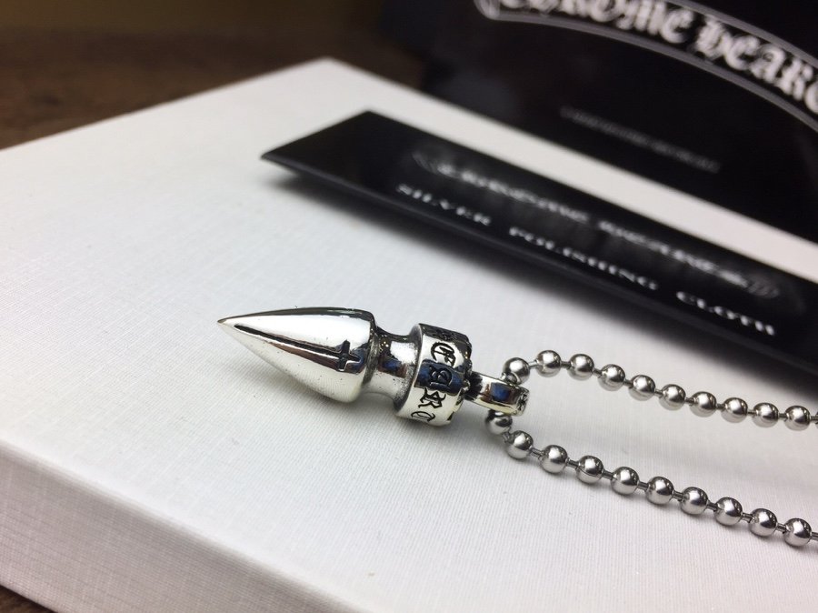 複刻一比一Chrome Hearts克羅心飾品 子彈頭吊墜項鍊