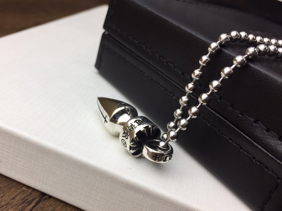 複刻一比一Chrome Hearts克羅心飾品 子彈頭吊墜項鍊