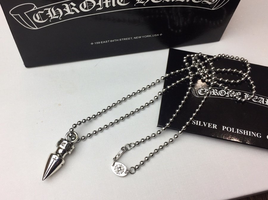 複刻一比一Chrome Hearts克羅心飾品 子彈頭吊墜項鍊