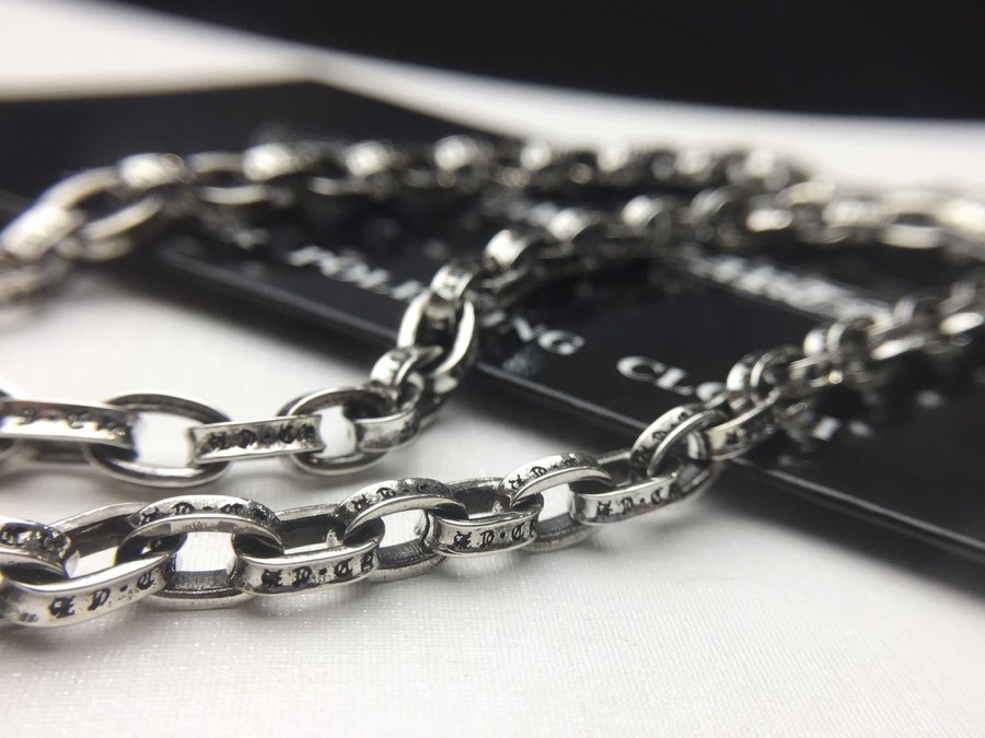 一比一複刻Chrome Hearts克羅心飾品 Paper Chain 經典5MM字母鏈