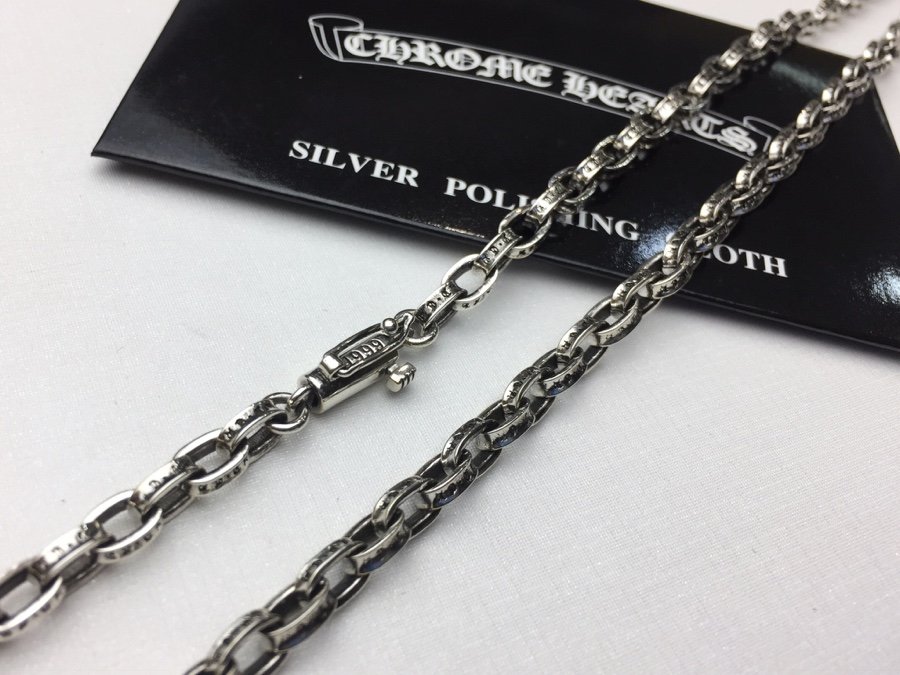 一比一複刻Chrome Hearts克羅心飾品 Paper Chain 經典5MM字母鏈