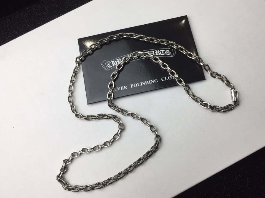 一比一複刻Chrome Hearts克羅心飾品 Paper Chain 經典5MM字母鏈