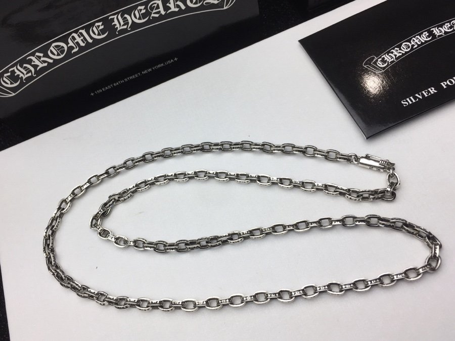 一比一複刻Chrome Hearts克羅心飾品 Paper Chain 經典5MM字母鏈