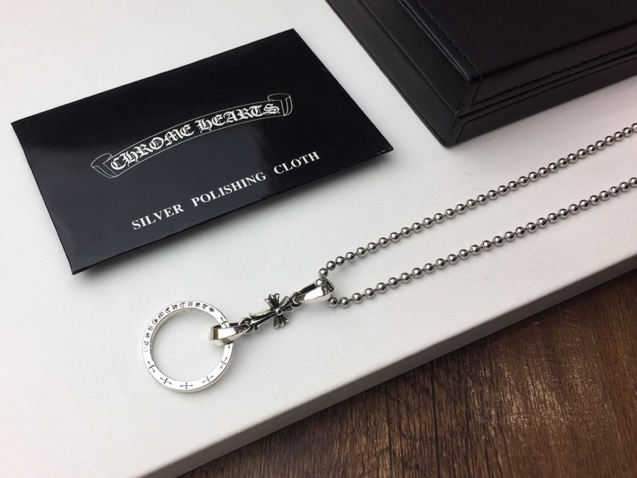 高仿複刻Chrome Hearts克羅心飾品 NTFL水滴十字架戒指吊墜