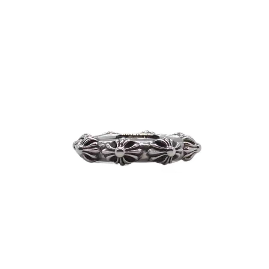 高仿複刻一比一Chrome Hearts克羅心飾品 全十字花SBT戒指