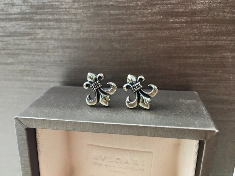 原單1比1Chrome Hearts克羅心飾品 大號童軍花耳釘耳環