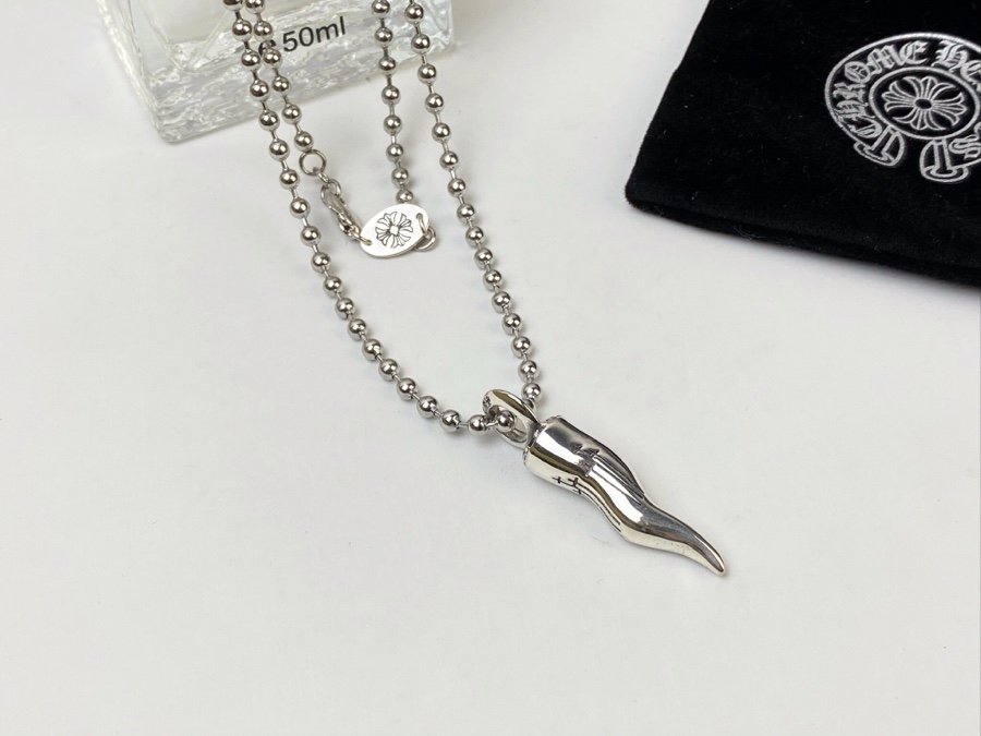 專櫃複刻Chrome Hearts克羅心飾品 狼牙吊墜項鍊