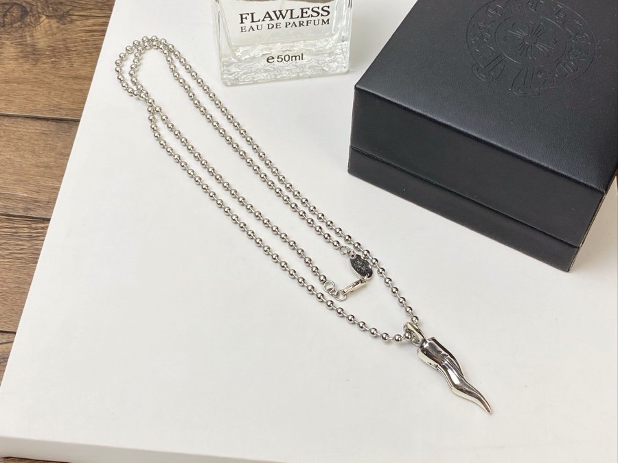 專櫃複刻Chrome Hearts克羅心飾品 狼牙吊墜項鍊