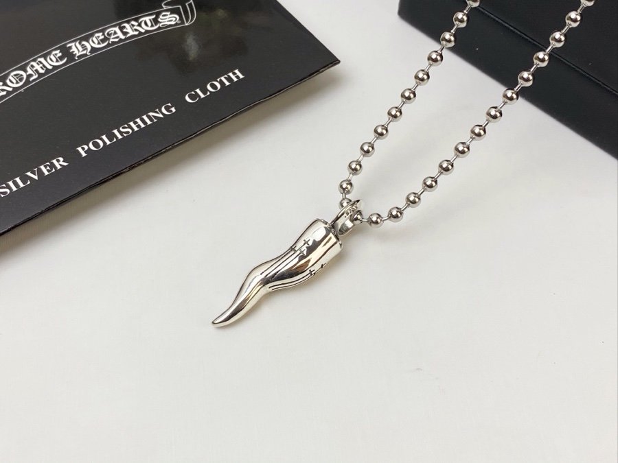專櫃複刻Chrome Hearts克羅心飾品 狼牙吊墜項鍊