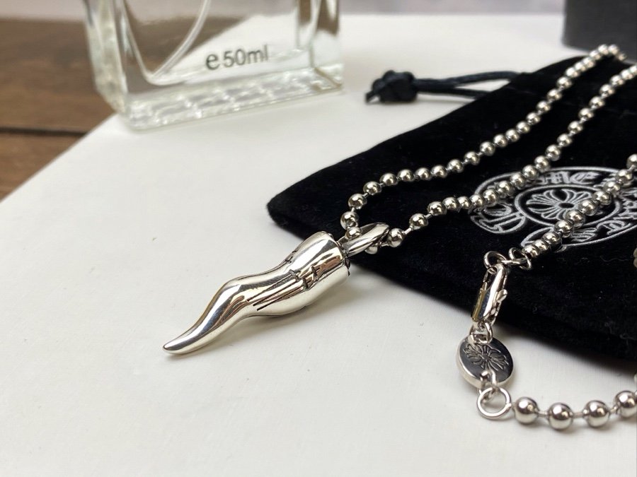 專櫃複刻Chrome Hearts克羅心飾品 狼牙吊墜項鍊