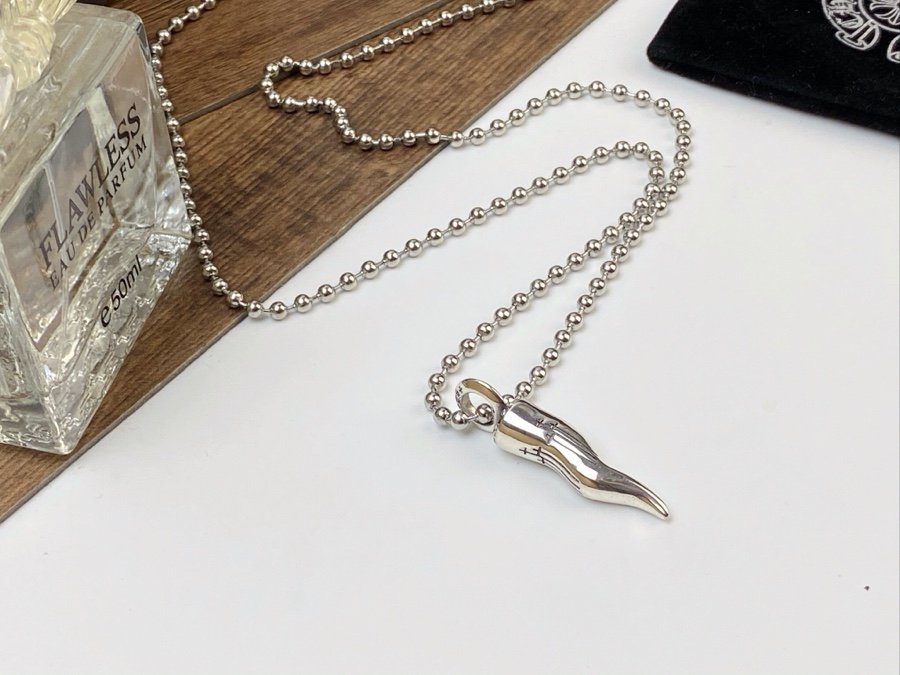 專櫃複刻Chrome Hearts克羅心飾品 狼牙吊墜項鍊